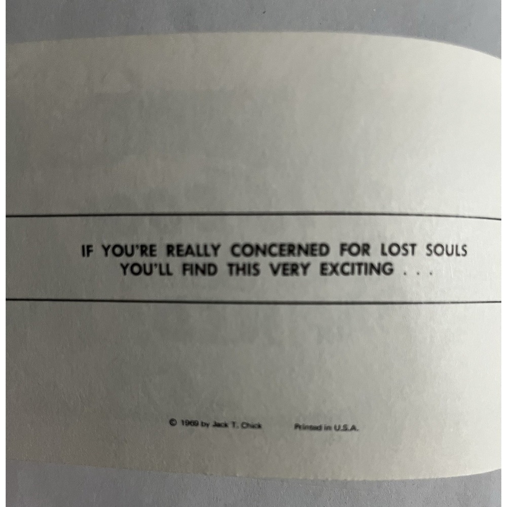 This Book Has Been Banned by Jack T. Chick 1969 Bible Tract NEW! Religious NOS - Picture 3 of 4